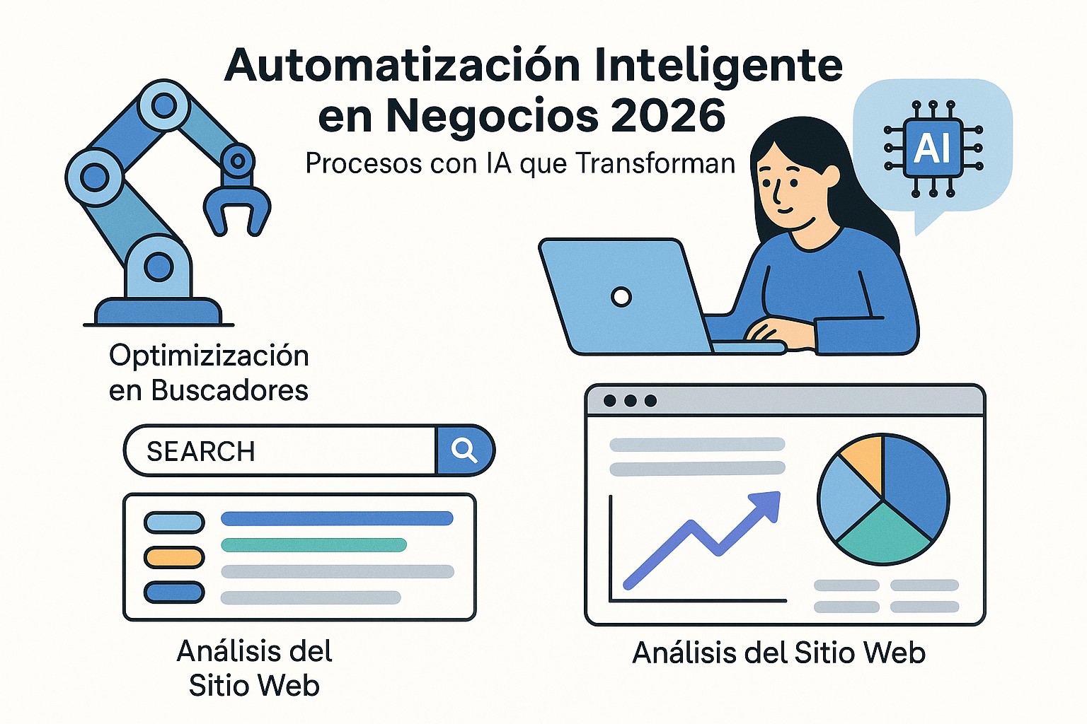 Comparativa de eficiencia antes y después de implementar automatización con IA en operaciones empresariales