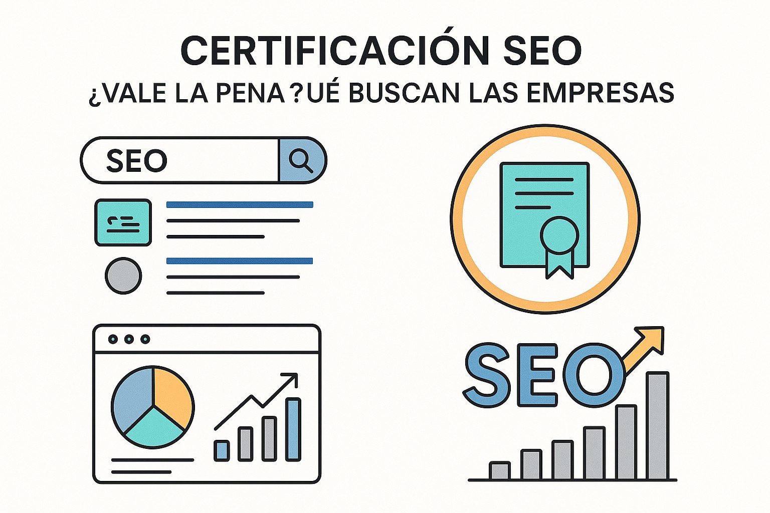 Comparativa de certificaciones SEO más valoradas: Google, Semrush, HubSpot y programas especializados