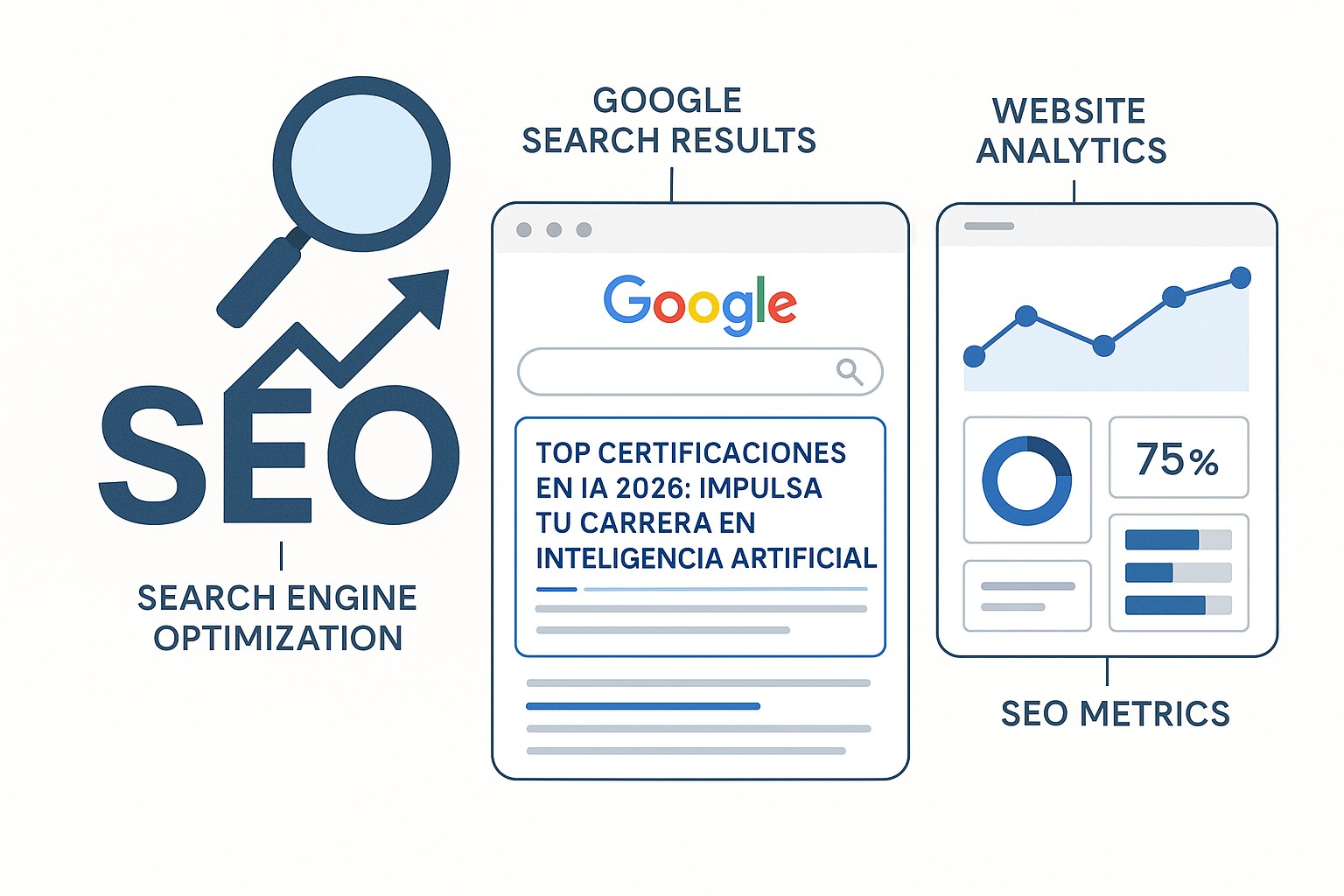 Tabla de requisitos y beneficios de las principales certificaciones de IA: nivel de dificultad y reconocimiento laboral