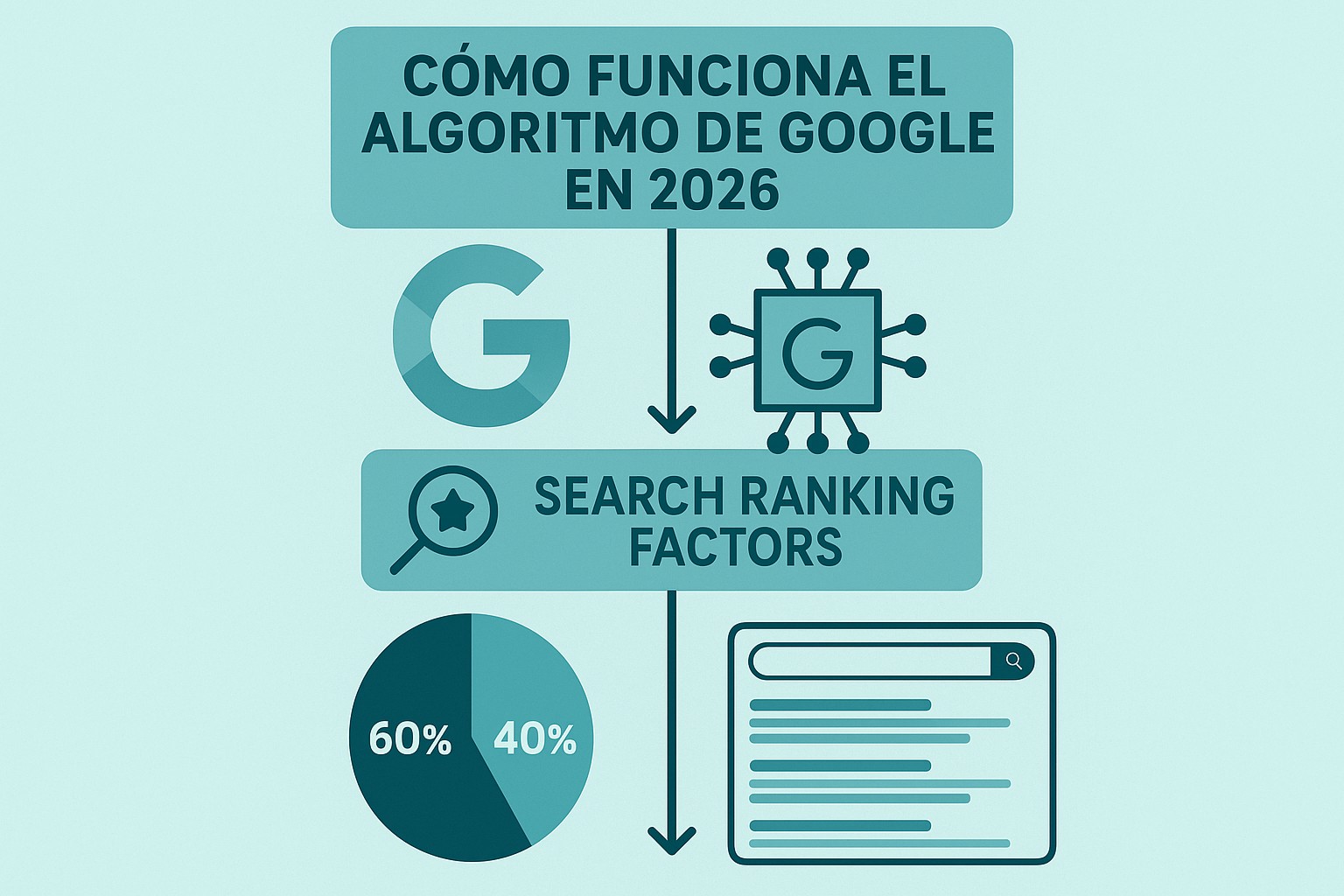 Infografia: Cómo Funciona el Algoritmo de Google en 2026