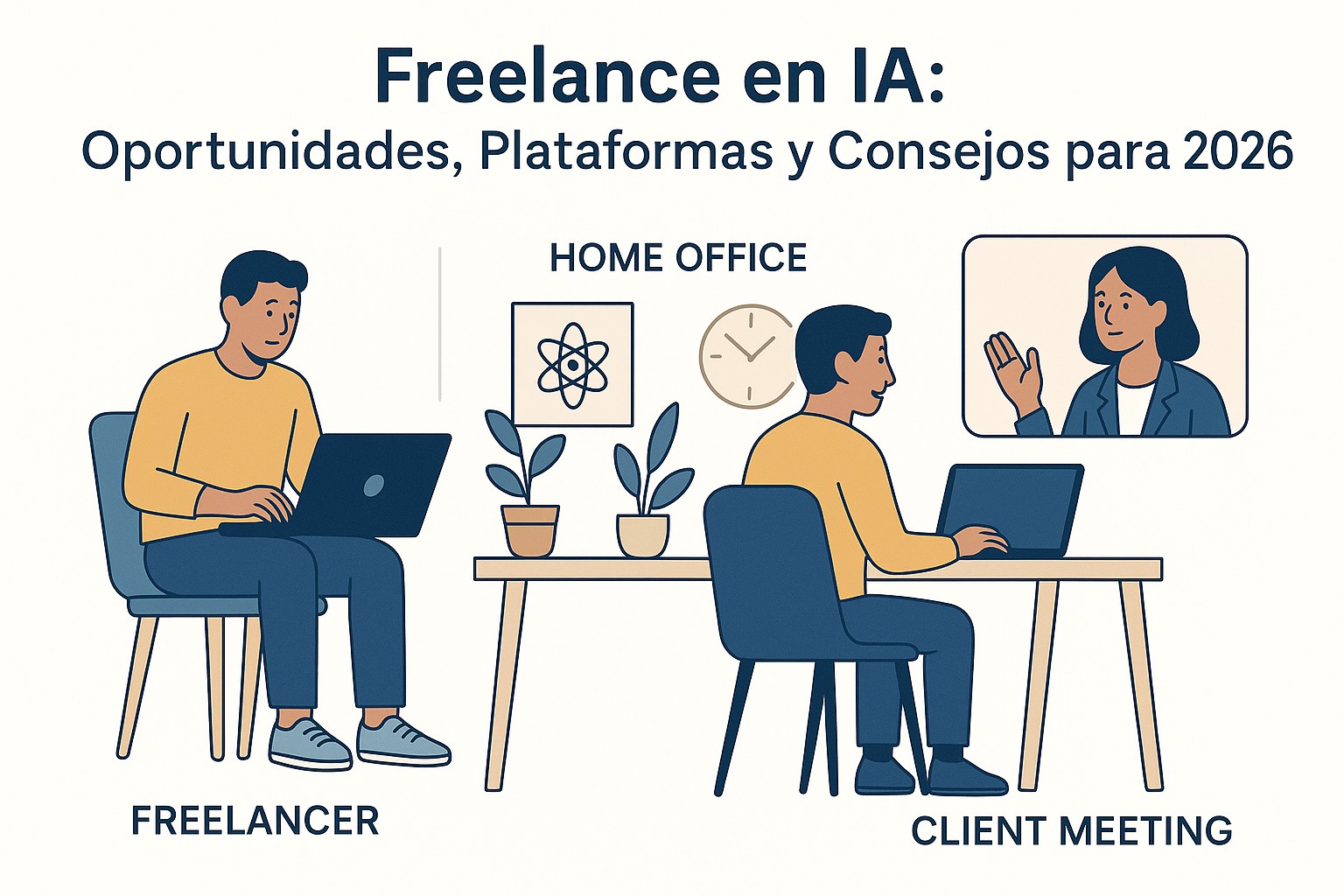 Mapa de oportunidades freelance en IA 2026: plataformas, tipos de proyectos y tarifas por especialización