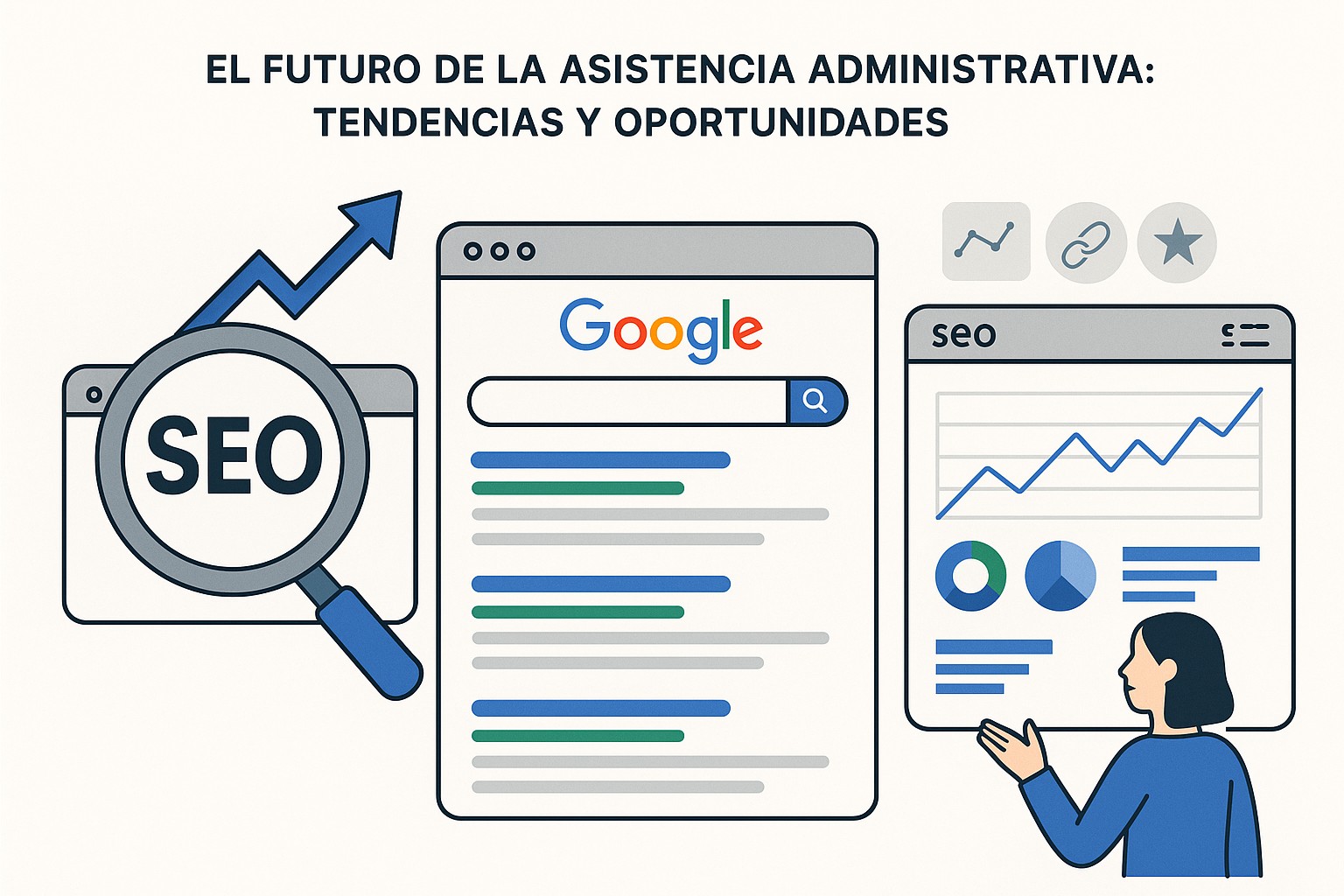 Profesional desarrollando habilidades estratégicas en el ámbito administrativo