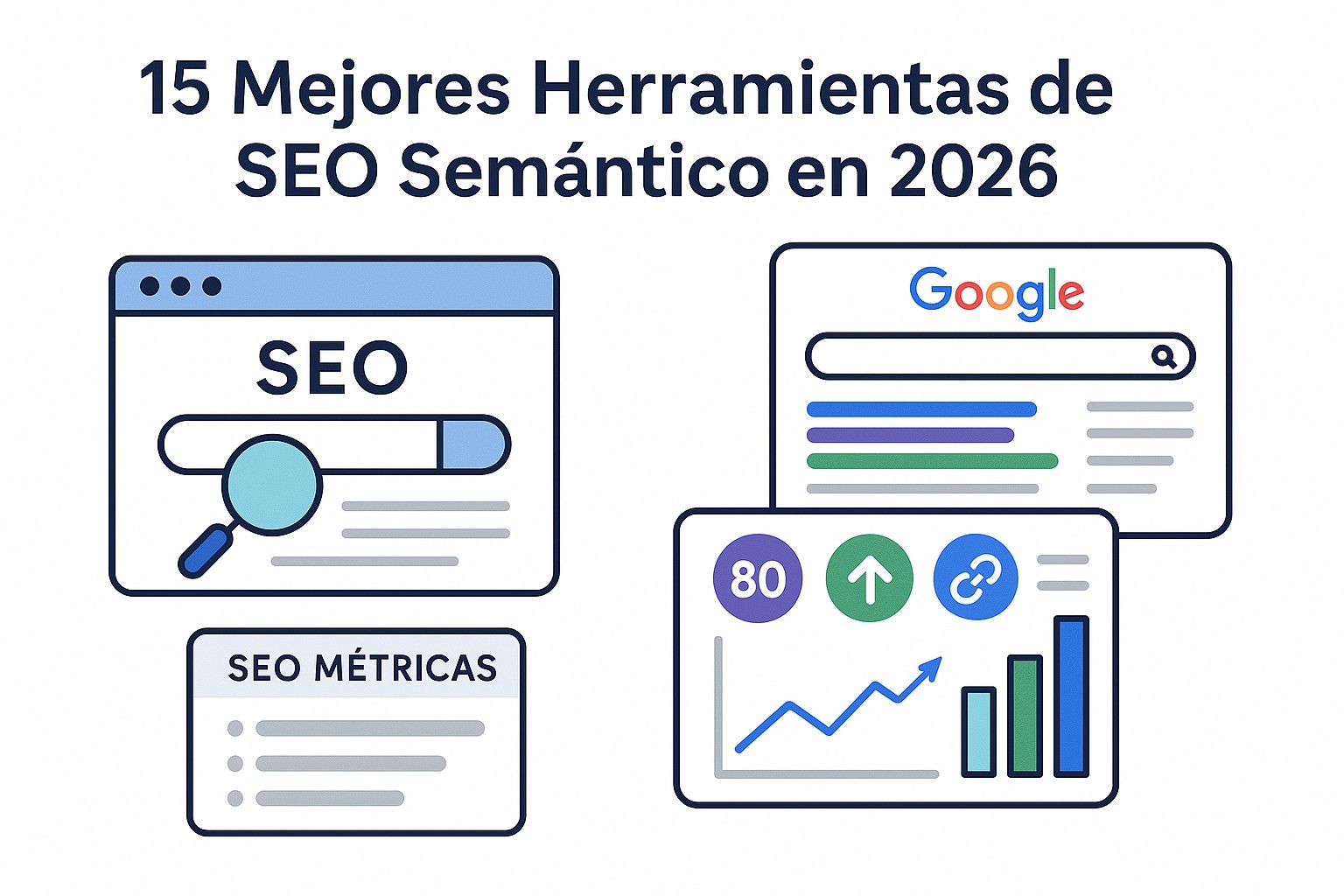 Panel de las mejores herramientas de SEO semántico: análisis de entidades, topical authority y clusters temáticos
