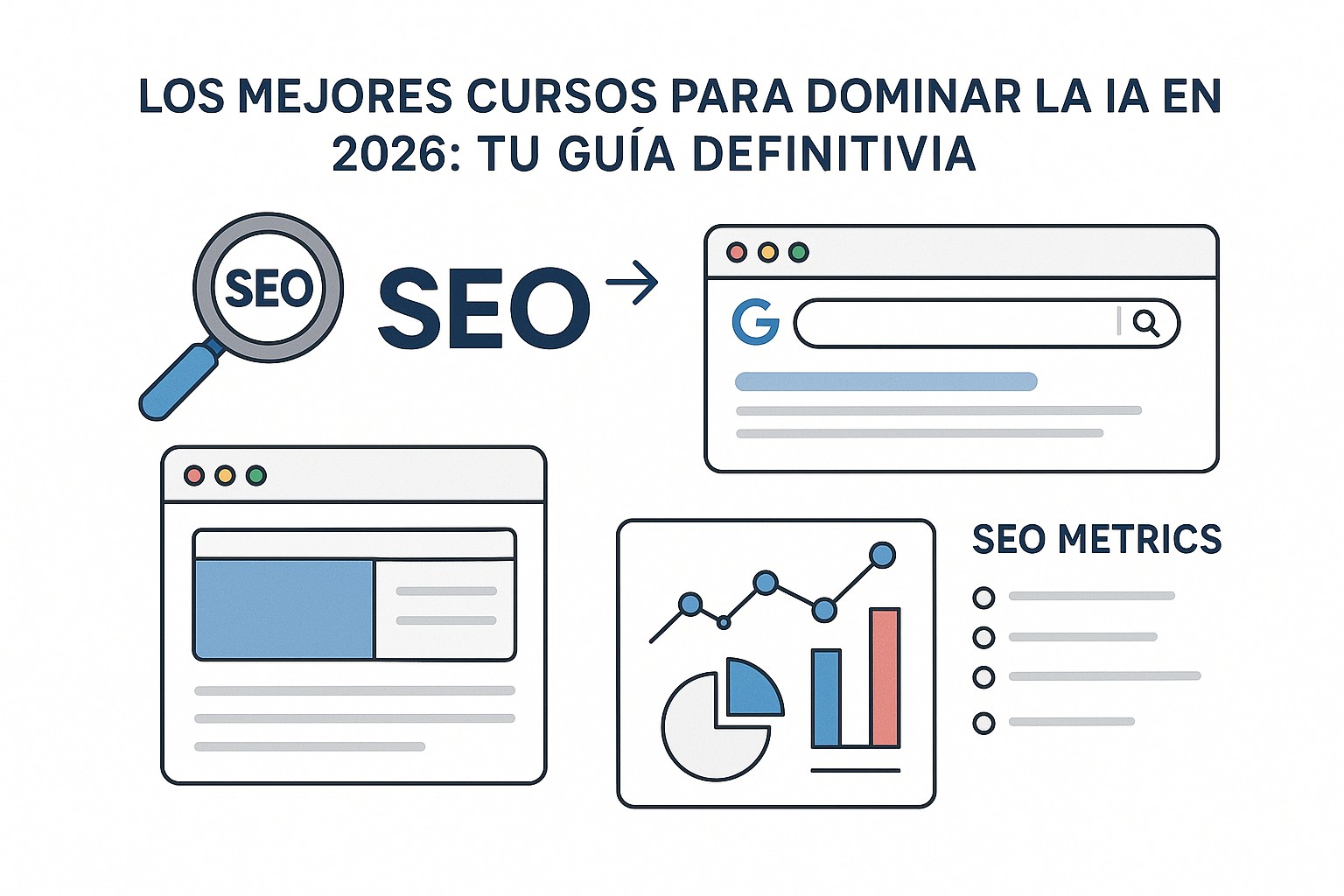 Comparativa de los mejores cursos de IA 2026: universidades, plataformas online y especializaciones por área