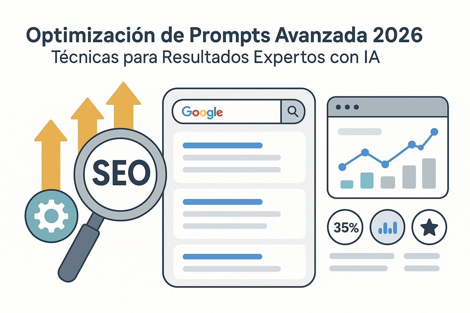 Diagrama de técnicas avanzadas de prompt engineering: chain-of-thought, few-shot y prompts estructurados