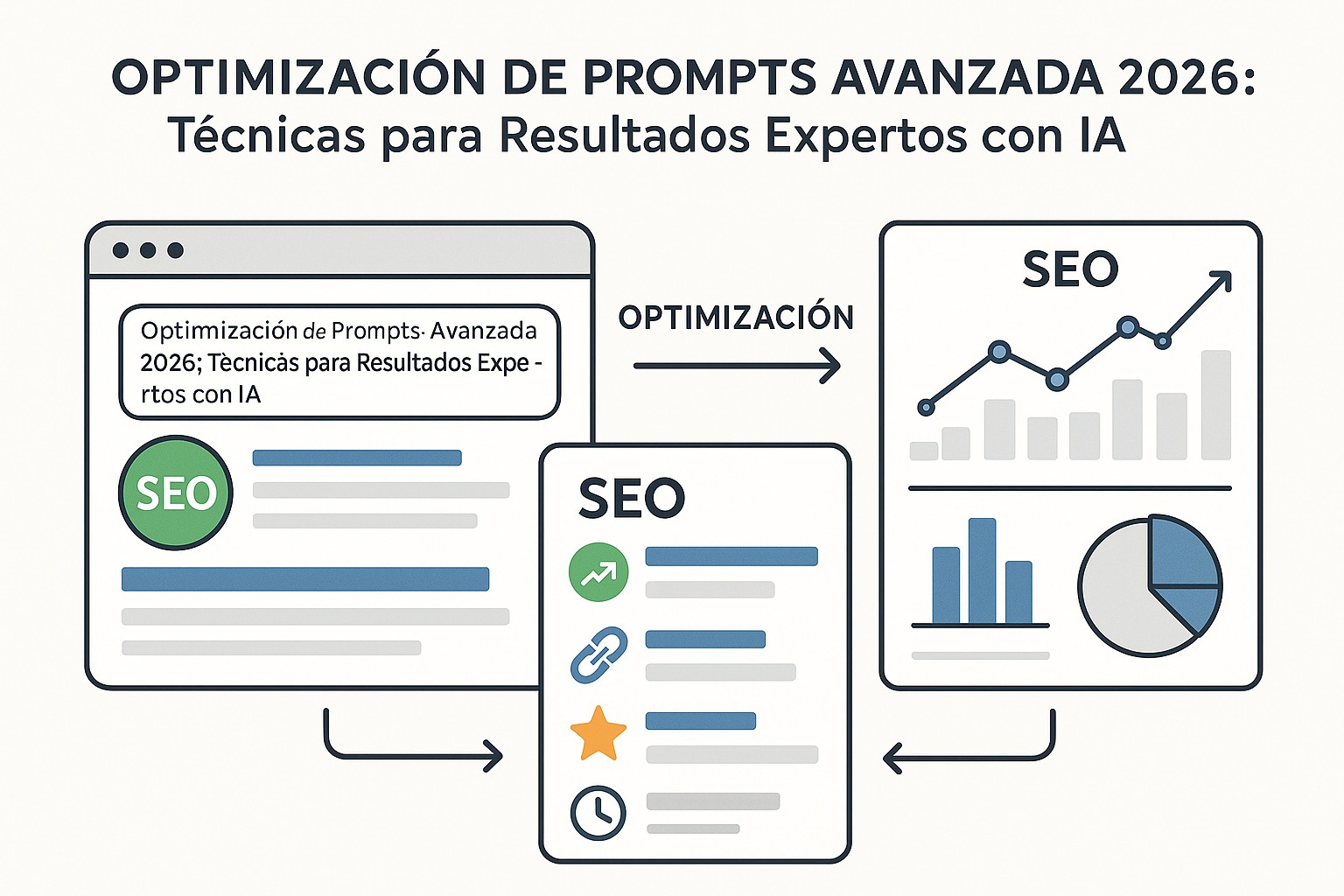 Comparativa de estrategias de optimización de prompts: resultados por técnica en tareas de razonamiento y generación