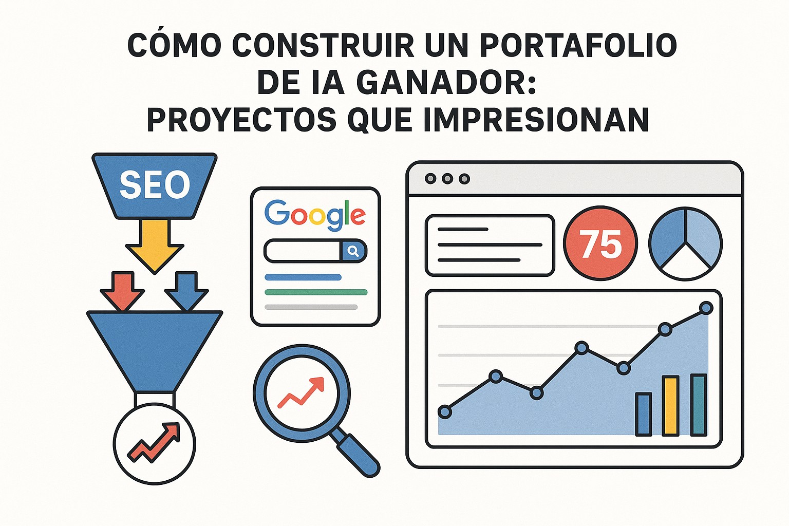 Ejemplos de proyectos exitosos en portafolio de IA: clasificadores, generadores y sistemas de recomendación