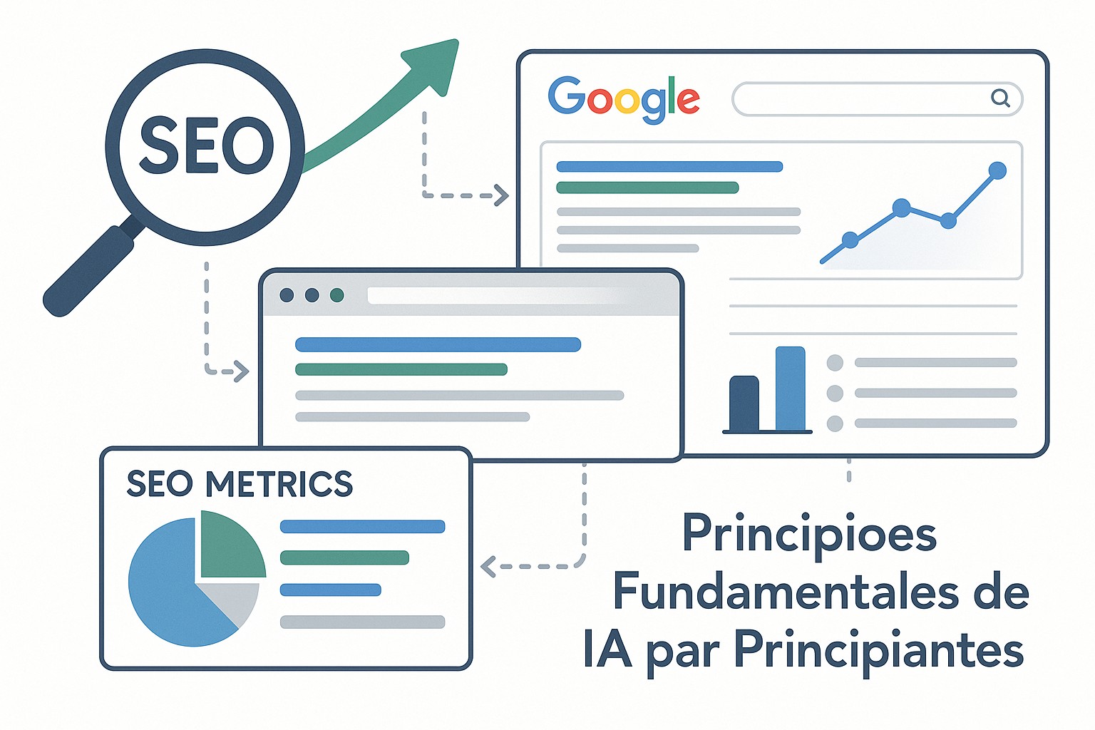 Diagrama de tipos de aprendizaje automático: supervisado, no supervisado y por refuerzo con ejemplos visuales